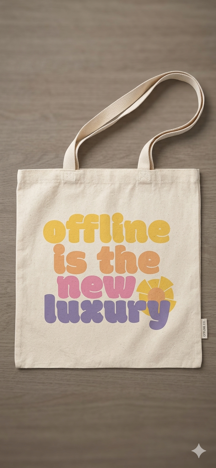 Stoffbeutel | Offline is the new luxury | Sommeredition